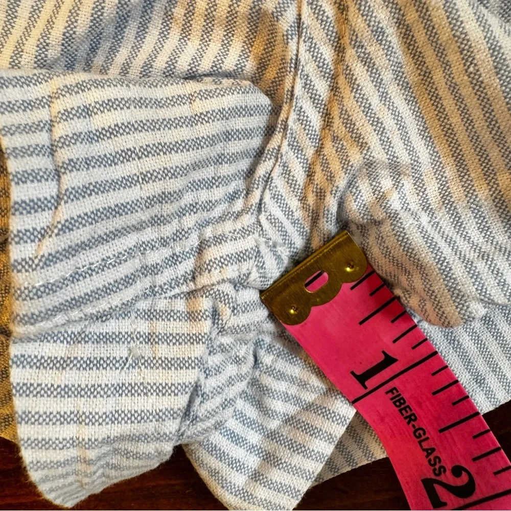 Brandy‎ Melville Light Blue and White Striped Shorts